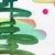 2020s Rainbowland Tree - Original Dreamlike Green and Blue Tree Landscape Watercolor Painting For Sale - Image 5 of 7