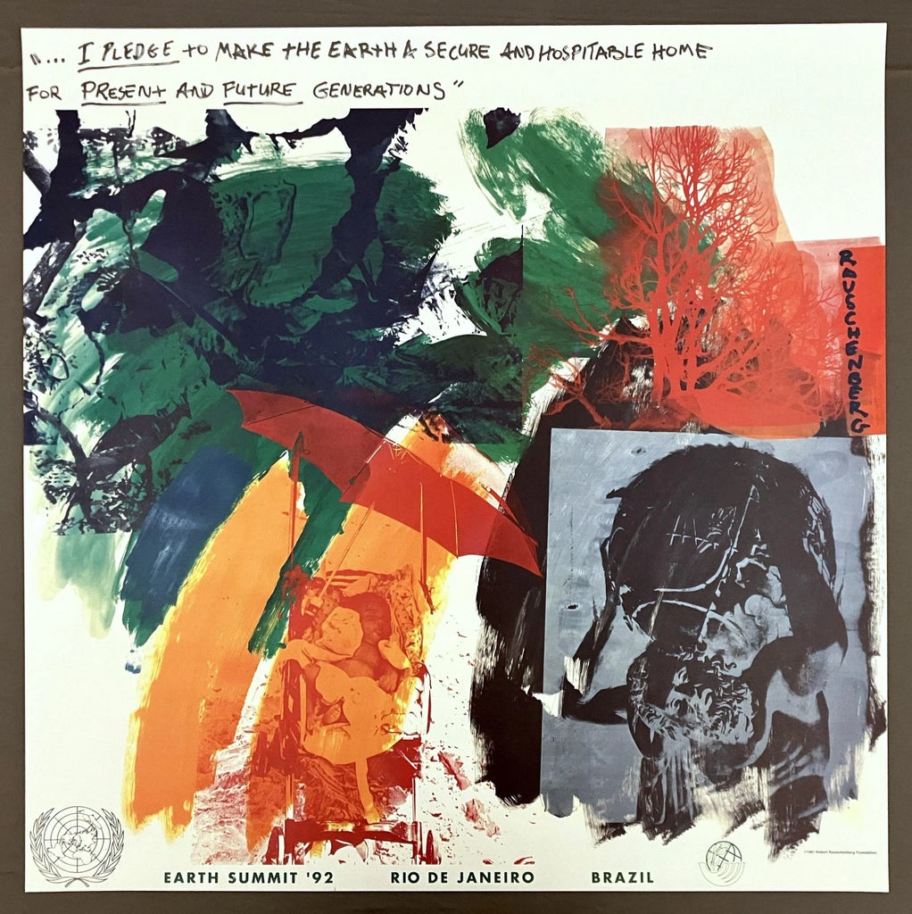 Robert Rauschenberg Last Turn--Your Turn Original 1992 Earth