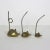 Mid Century Brass Set of 3 Mice Note Holders Vintage For Sale - Image 4 of 9
