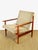 Vintage Scandinavian Lounge Chair in Teak and Textured Fabric, 1960s For Sale - Image 4 of 18