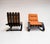 Reupholstered Cognac Coloured Lounge Chair, 1960s For Sale - Image 10 of 18