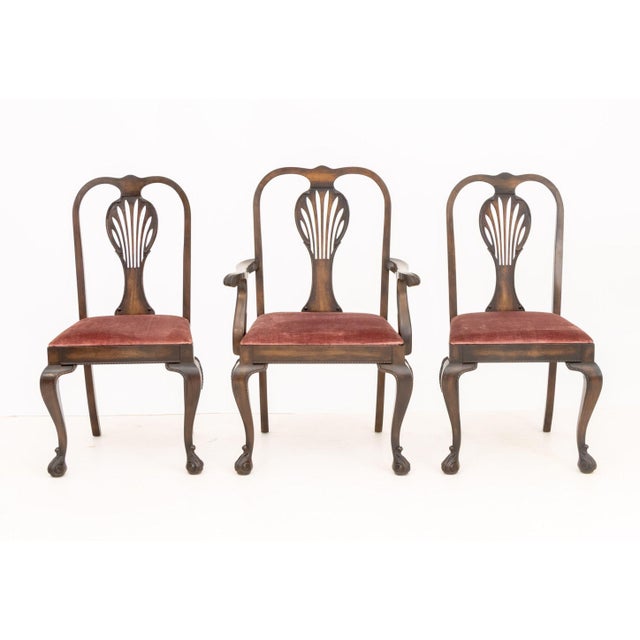 English Chippendale Style Mahogany Dining Chairs, 6 For Sale - Image 3 of 18