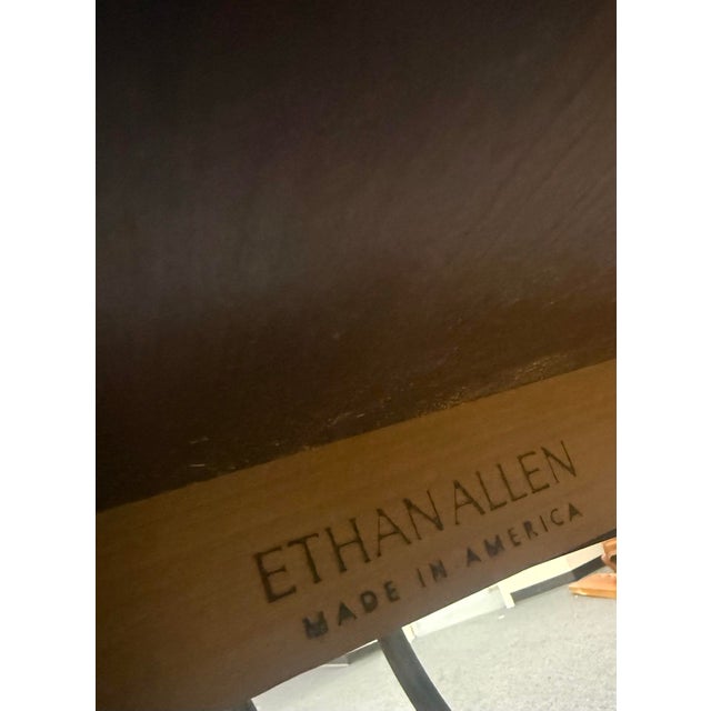 Ethan Allen Maison Cherry and Wrought Iron Dining Table For Sale - Image 12 of 12