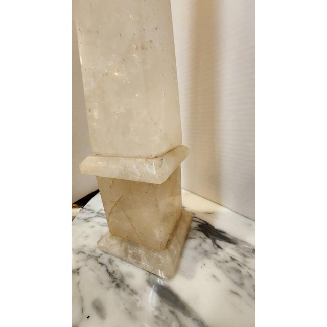 Mid 20th Century Rock Crystal Obelisk For Sale - Image 4 of 5