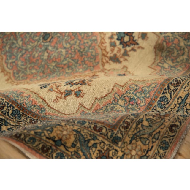 Persian Vintage Tabriz Square Rug Mat - 2'1" X 2'6" For Sale - Image 3 of 10
