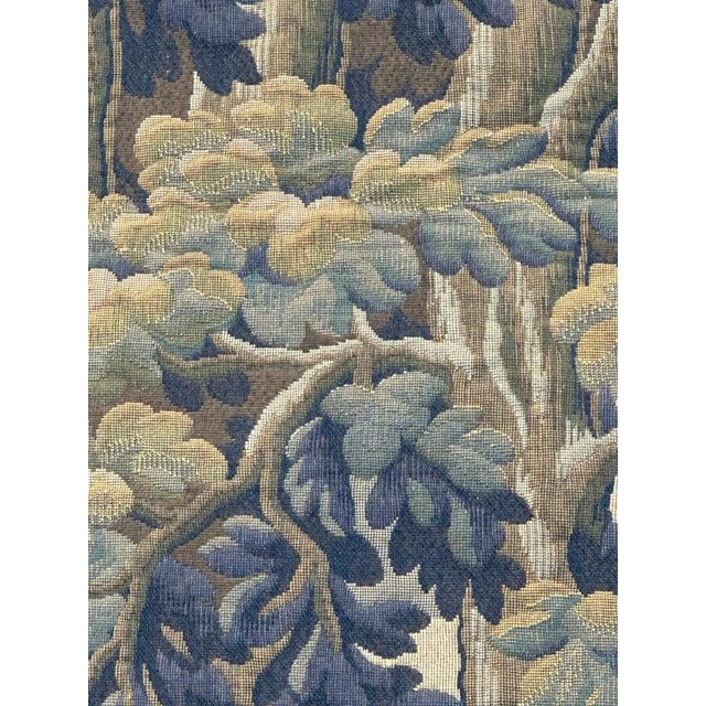 Mid-Century French Aubusson Jacquard Halluin Tapestry verdure Mallard, 1960s For Sale - Image 16 of 18