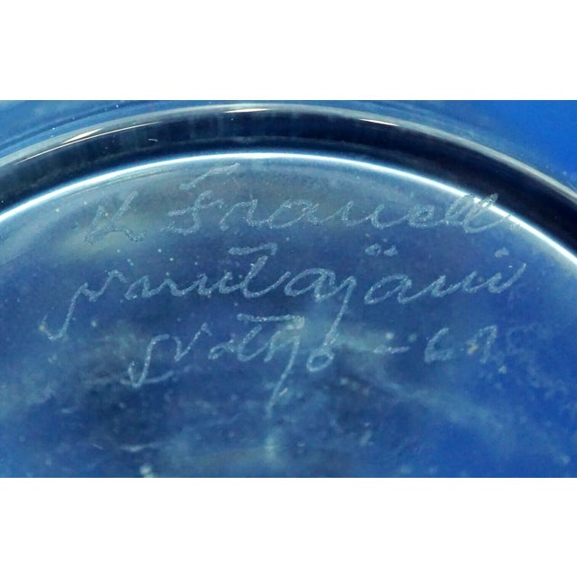 Vintage Finnish Blown Glass Vase by Nuutajarvi Notsjo, 1969 For Sale - Image 13 of 14