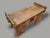 Brutalist Brutalist Oak Hall Chest Bench with Black Iron Hardware, 1960s For Sale - Image 3 of 13
