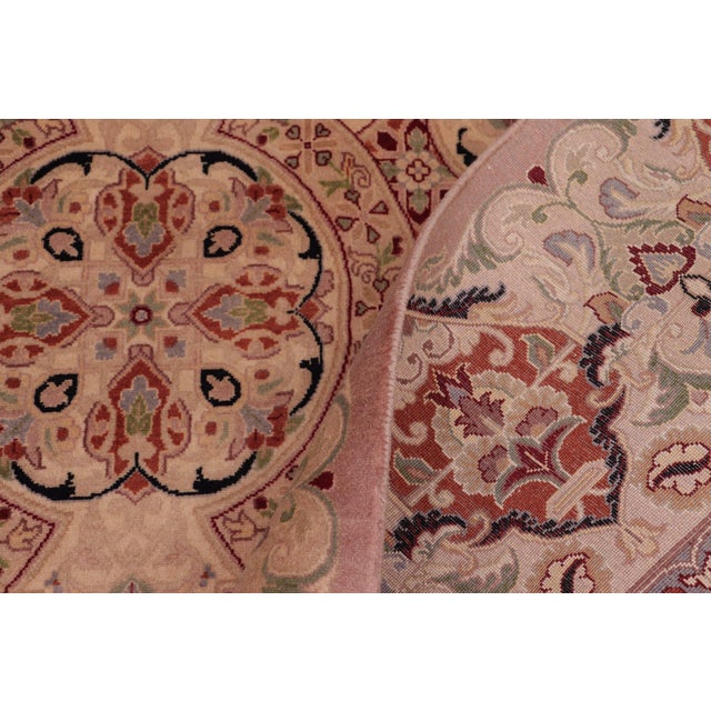 Textile 1990's Pak-Persian Taupe/Beige Wool Rug - 9'10'' X 12'3'' For Sale - Image 7 of 9