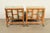 Wood John Wisner for Ficks Reed Mid-Century Hollywood Regency Bamboo Rattan Lounge Chairs, Pair For Sale - Image 7 of 9