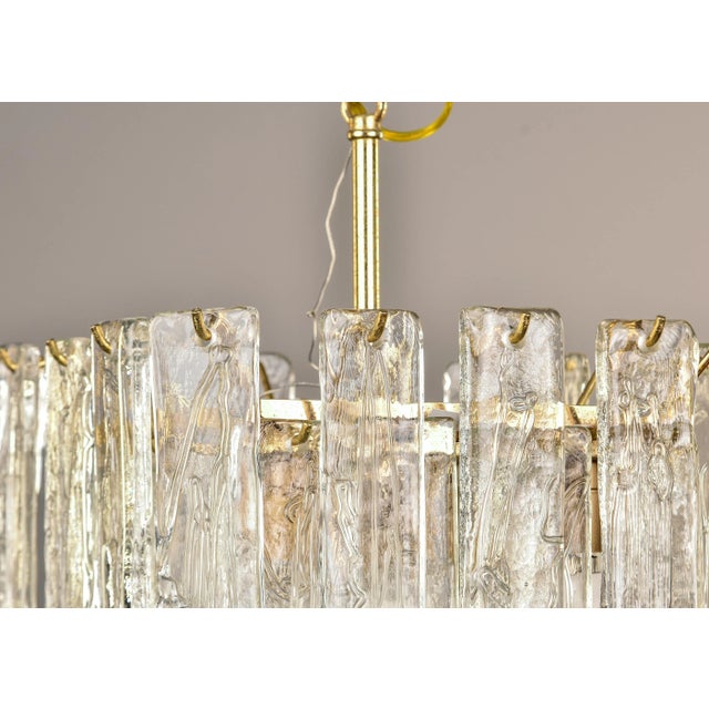Mid Century Three Tiered Murano Glass Pendant Fixture For Sale - Image 12 of 12