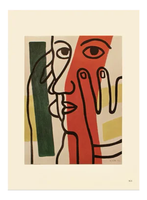 1948 After Fernand Léger "Portrait of Paul Eluard", First Edition Period Offset Lithograph