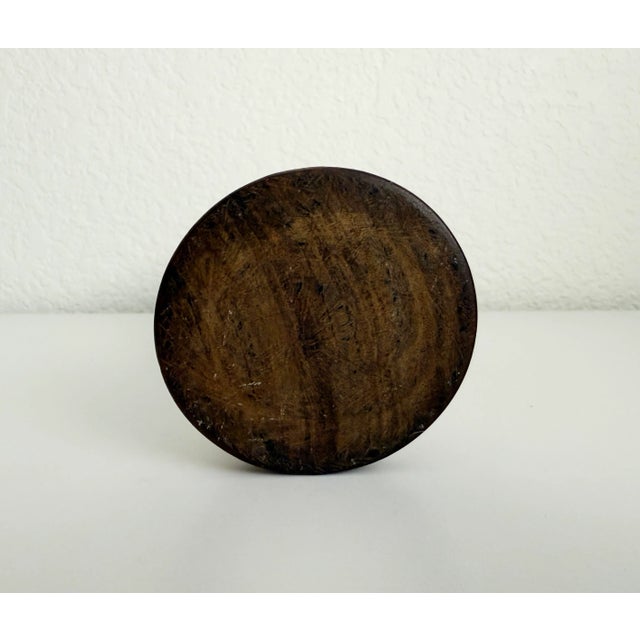 Wood Antique Art Deco Wood Treen Vase For Sale - Image 7 of 7