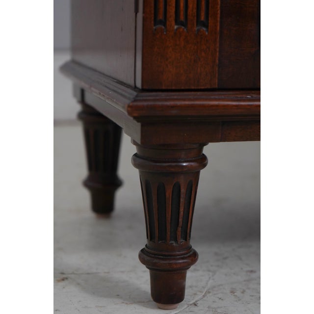 Vintage Cabinet Made Regency Marble Top Credenza For Sale - Image 12 of 18