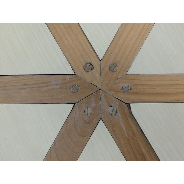 Octagonal Handcrafted Coffee Table in Pine For Sale - Image 6 of 7