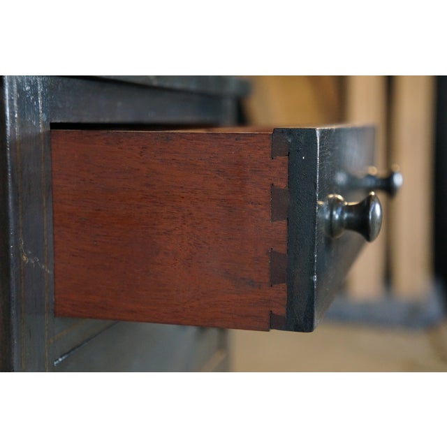 Antique Grand Rapids Furniture Shops Martha Washington Mahogany Sewing Cabinet For Sale - Image 11 of 18
