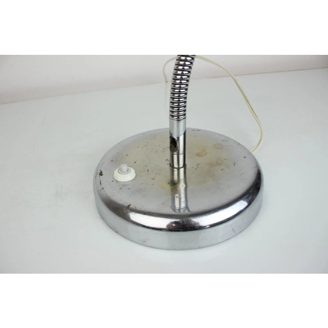 Vintage Table Chrome Lamp, 1950s For Sale - Image 7 of 12