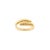 Contemporary Diamond Bypass Ring in 14k Yellow Gold Size 6 For Sale In New York - Image 6 of 10