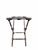 Campaign Vintage English Campaign-Style Folding Tray Table With Spindle Gallery For Sale - Image 3 of 9