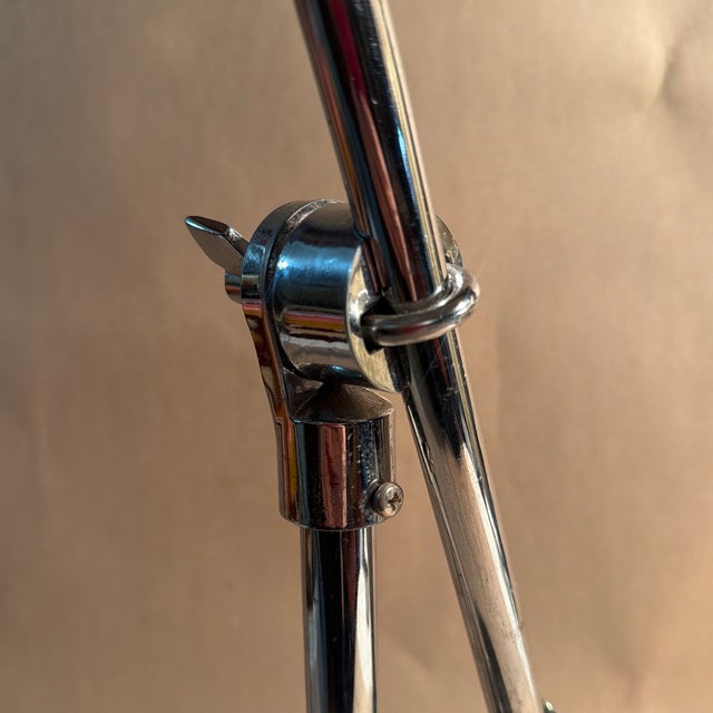 1985 Yasuaki Sasamoto Chrome Desk Lamp for Doulton Co LTD For Sale - Image 10 of 10