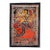 Mamta Devi (2016 National Award Recipient) – Hand-Painted Madhubani Folk Painting of Goddess Durga Riding a Tiger For Sale
