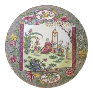 Antique 19th Century English Mason's Ironstone China Dinner Plate