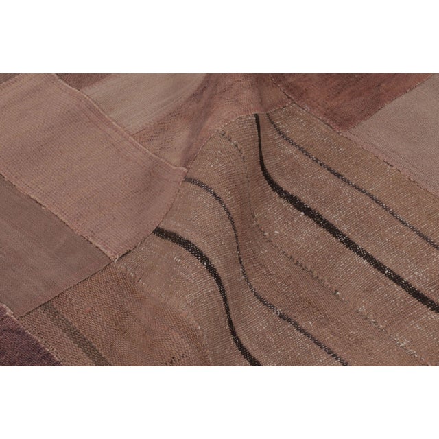 Textile Vintage Turkish Rug With Geometric Patchwork Composition - Rug & Kilim For Sale - Image 7 of 10