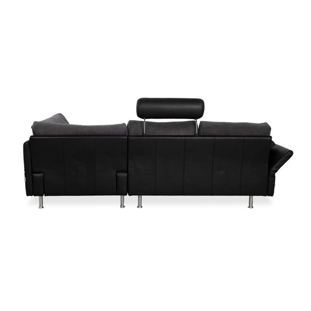 Divanetta Fabric Leather Corner Sofa from Brühl For Sale - Image 17 of 18