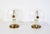 Mid-Century Modern Murano Glass and Brass Bedside Lamps, Italy, 1940s, Set of 2 For Sale - Image 3 of 6