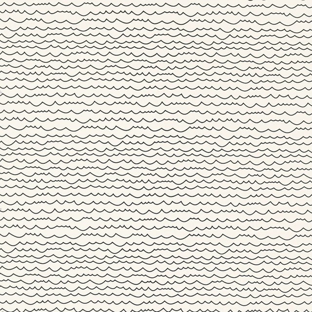 Contemporary Sample - Schumacher Waves Wallpaper in Black & White For Sale - Image 3 of 4