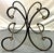 Vintage Scroll Wrought Iron and Brass Square Coffee Table With Beveled Glass Top For Sale - Image 14 of 18