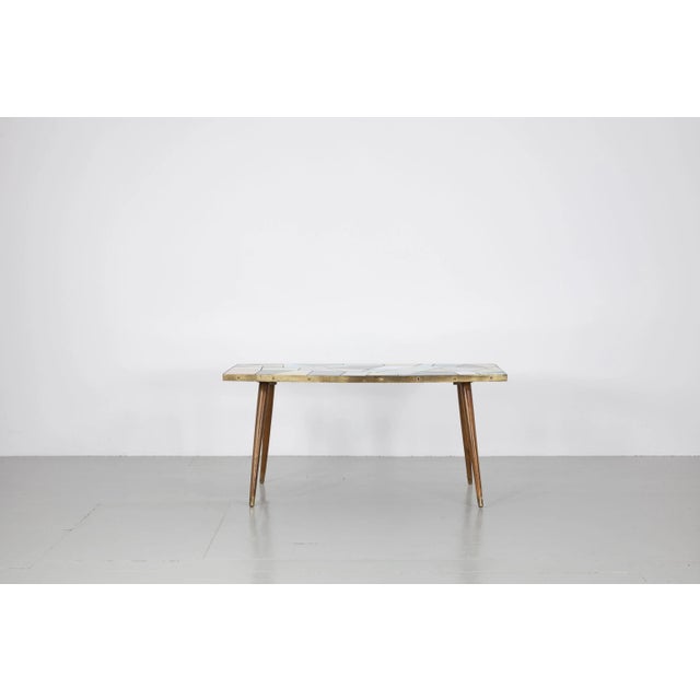 German End Table with Pastel Colored Tiles, 1950s For Sale - Image 4 of 12