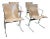 Italian Mid Century Lounge Chairs by Ross Littell for Icf Milan - Set of 4 For Sale