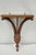 Late 20th Century Regency Style Mahogany Plume Prince of Wales Carved Wall Mount Bracket Shelf For Sale - Image 13 of 13