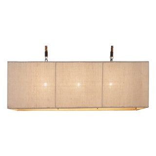 Matthew Izzo Home Linen and Rope Aquarium Chandelier For Sale