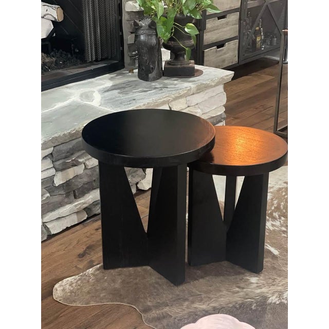 Contemporary Uttermost Nadette Modern Nesting Tables For Sale - Image 3 of 4