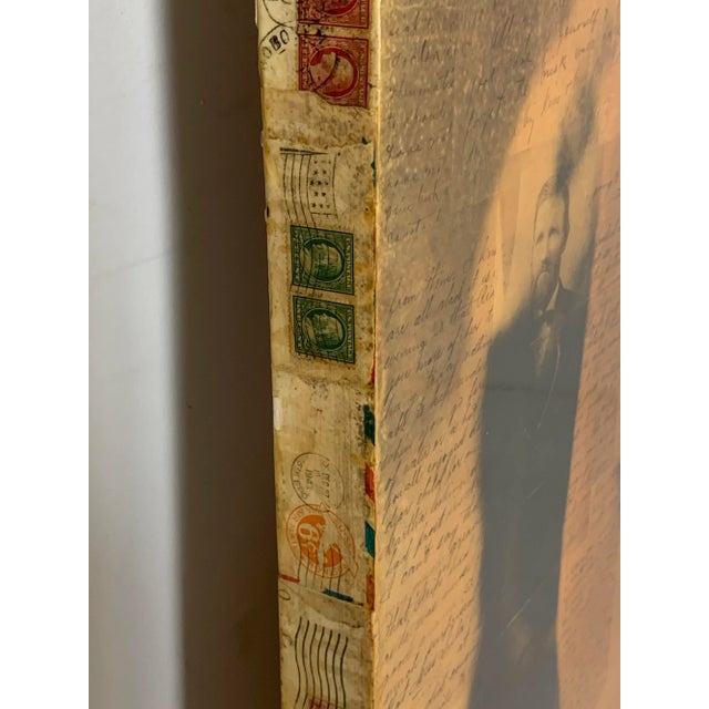 Ben Freeman Mixed Media Collage of Antique Photographs and Letters For Sale - Image 11 of 13