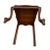 Antique French Accent Chair Hand Carved Back and Legs Solid Mahogany Petite Size For Sale - Image 9 of 9