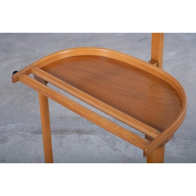 1960s Scandinavian Modern Beech Wood Valet Stand, 1960s For Sale - Image 5 of 8