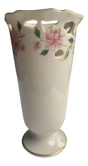 1990s Lenox Barrington Floral Vase