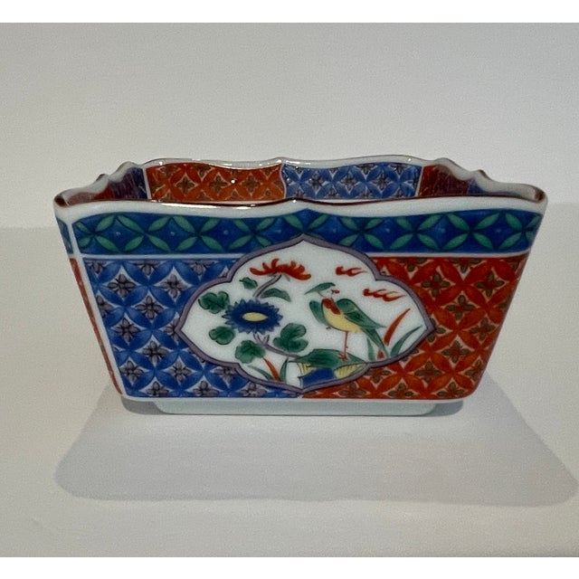1980s Andrea by Sadek porcelain square dish with scallops edges. Marked on the bottom. Combined shipping available, please...