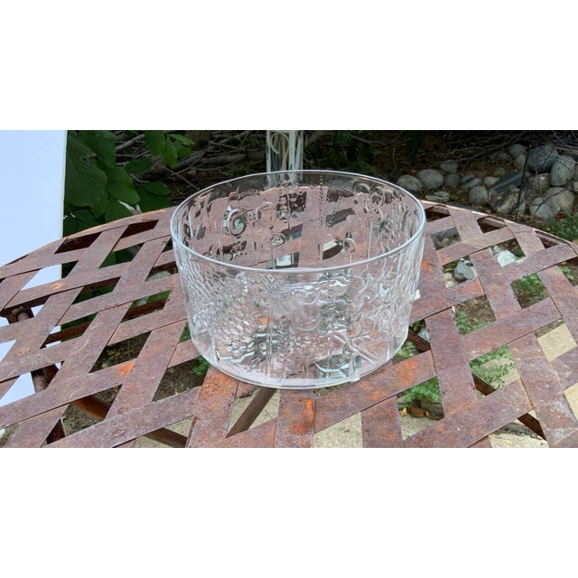 1960s Glass Floral Bowl by Ovid Toikka for Lilacs Finalnd For Sale - Image 4 of 4
