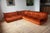 Amber Togo Velvet Corner Chair, Two and Three Seater Sofas by Michel Ducaroy for Ligne Roset, 1979, Set of 3 For Sale - Image 12 of 12