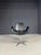 Modern Alipes Black Swivel Salon Chair with Chrome Star Base by Giorgetto Giugiaro for Gamma & Bross, Italy, 1940s For Sale - Image 3 of 10
