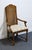 Drexel Drexel Furniture Bishopsgate Collection Solid Walnut English Tudor Style Cane Back Dining Arm Chair For Sale - Image 4 of 9
