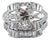 Antique Platinum Gia 3.90ct Old European Cut Accented Diamond Engagement Ring For Sale