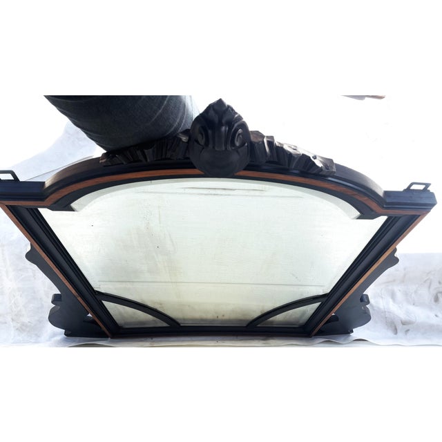 Early 20th Century Gothic Revival Monumental Mirror in Wood, 1890s For Sale - Image 5 of 18