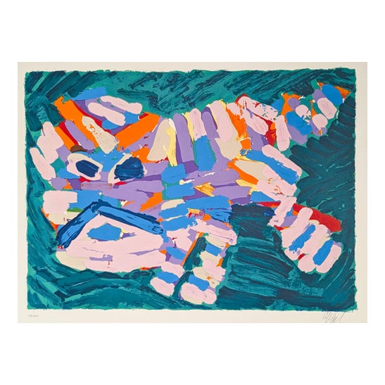 Karel Appel, Stalking Cat, 1978, LIthograph For Sale