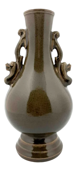 Early 20th Century Chinese Porcelain Guan Yao Haitangzun Vase
