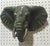Mid-Century Modern Pair of Bronze Elephant Heads For Sale - Image 4 of 9